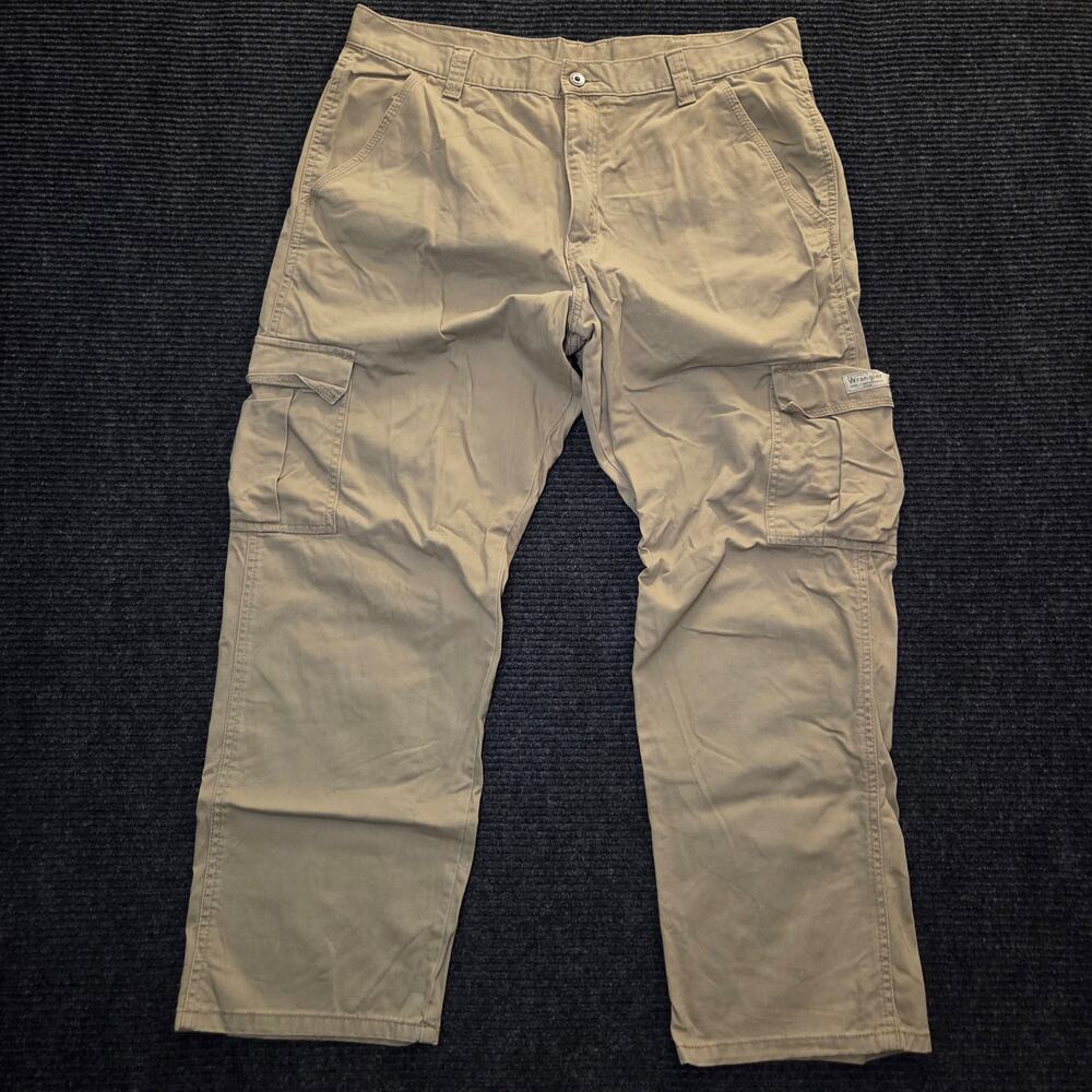Vintage Wrangler Khaki Cargo Pants 36x30 Cotton